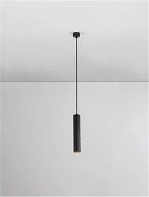Pendul tubular design modern minimalist SEAWAVE, negru