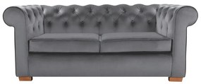 Canapea Oxford Chesterfield, 93x183x75 cm, 2 locuri, Antracit