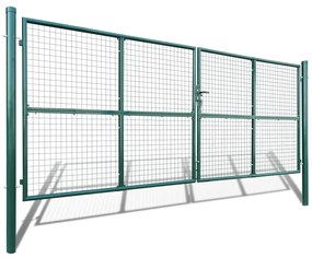 Poarta de gradina plasa, 415 x 200 cm   400 x 150 cm Verde, 415 x 200 cm