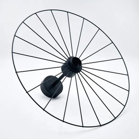 Lustră pe tijă MONTANA 1xE27/15W/230V d. 45 cm negru