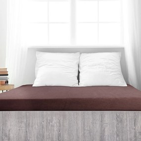 Cearșaf de pat 4Home frotir Ideal maro închis , 180 x 200 cm, 180 x 200 cm