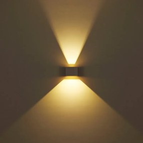 Aplica LED, Spot pentru iluminat exterior design modern IP54 Veronika nisip 10x10cm
