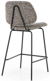 Scaun de bar Jon din Țesătură și metal taupe