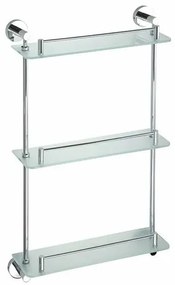 SAPHO XR608 X-Round E raft triplu din sticlă cubară 38 x 67,5 x 13 cm