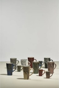 Căni roz-deschis 4 buc. pentru espresso din gresie 100 ml Hela – Villa Collection