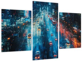 Tablou - Oraș mare, pictură în ulei (90x60 cm)
