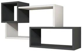 Etajeră de perete AFRO 51x90,6 cm albă/antracit