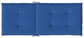 Perne pentru scaun de gradina,2 buc.,albastru regal, 120x50x3cm 2, Albastru regal, 120 x 50 x 3 cm