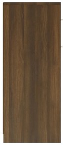 Dulap de baie, stejar maro, 60x33x80 cm, lemn prelucrat Stejar brun, 1