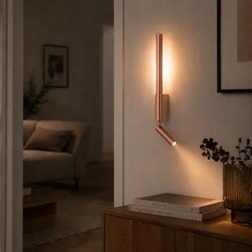 Brilagi -LED Aplică de perete cu spot VIXON LED/3W/230V + LED/5W, finisaj bronz, CRI 90