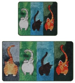 Covorașe de baie 2 buc. 60x100 cm Gatto Carino – Foutastic