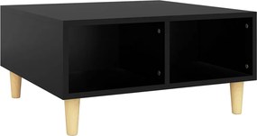 vidaXL Masă de cafea, negru, 60x60x30 cm, lemn prelucrat
