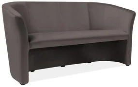 Canapea Cuba Velvet, trei locuri, gri
