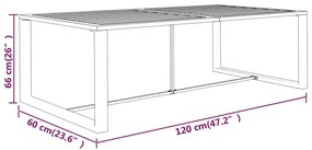 Set mobilier de gradina cu perne, 4 piese, antracit, aluminiu 2x colt + mijloc + masa, 1