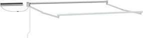 vidaXL Cadru copertină retractabil electric Alb 3,5 x 2 m Oțel