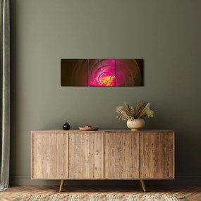 Tablou - abstacție cu spirala (cu ceas) (90x30 cm)
