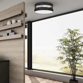 Plafonieră ULTIMO 3xE27/60W/230V neagră