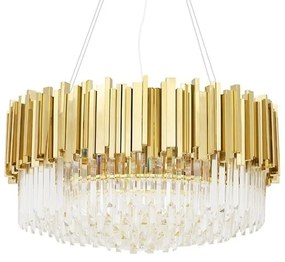 Lustra suspendata, Cristale de Sticla, Glamour Gold 80