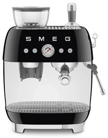 SMEG 50's Retro Style EGF03 Cafetieră cu pârghie cu râșniță de cafea 2 căni Negru - Smeg