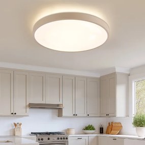 Brilagi - Corp de iluminat LED dimabil GLASS POOL DOUBLE LED, 80W, 230V, 60 cm, bej + telecomandă