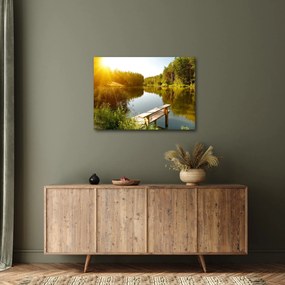 Tablou - Lac la munte (70x50 cm)