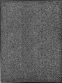 vidaXL Covoraș de ușă lavabil, antracit, 90 x 120 cm