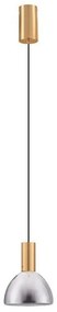 Pendul LED modern, Metal, Sticla, Fumuriu, Voi