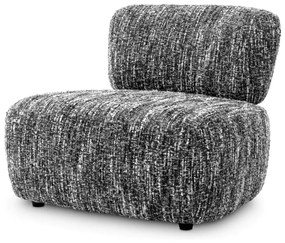 Fotoliu elegant design LUX Leon, Boucle sonata black