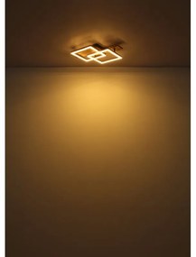 Plafoniera LED design slim JEFFRY aspect lemn 67350-16 GL