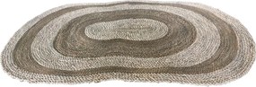 Covor din fibră de porumb împletit manual, natur, cu model abstract, 160 x 230 cm, „Raucourt”