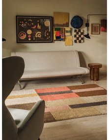 Covor tip traversă țesut manual din lână 80x230 cm Chroma Spiced Coral – Lorena Canals