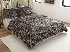 Lenjerie de pat din microfibra BUTTERFLY GARDEN albastru-gri Dimensiune lenjerie de pat: 70 x 90 cm | 140 x 200 cm