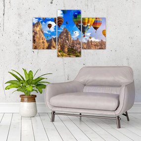 Tablou - Baloane cu aer cald, Cappadocia, Turcia. (90x60 cm)