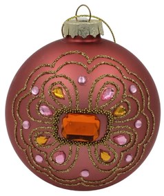 Ornament House of Seasons - Glob stilizat rose