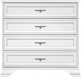 Comoda cu sertare mari IDENTO, alb, PAL, 95x45x90 cm