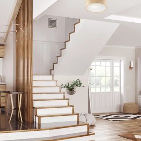 Lustr NATURAL 1xE27/60W/230V, pr. 27 cm, pin masiv