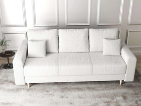 Canapea extensibilă dumonde cu ladă de depozitare si sezut confortabil din spuma high-density, Kronos Zoom Gri 210x100 cm