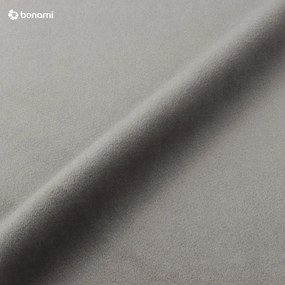 Pat dublu 200x200 cm gri deschis tapițat cu spațiu de depozitare și somieră Kelp – Micadoni Home