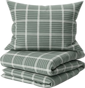 Lenjerie de pat din bumbac Renforce FIOREA verde Dimensiune lenjerie de pat: 2 buc 70 x 90 cm | 200 x 220 cm