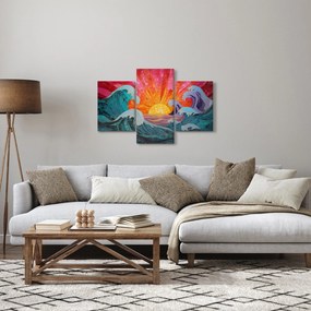 Tablou - Mozaic de valuri (90x60 cm)