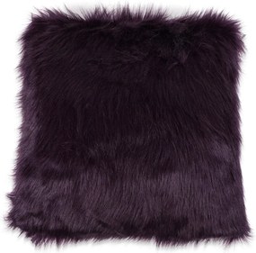 Husa decorativa pentru perna FAUX FUR longhair 50x50 cm, mov