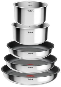 Set de vase pentru gătit 6 buc. din aluminiu INGENIO Cook Eat L881S604 – Tefal