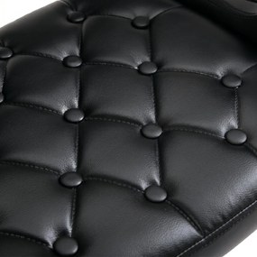 HOMCOM Scaun de Bar cu Spătar și Brațe, Scaun Modern de Bucătărie Rotativ cu Înălțime Reglabilă, 61x50x94-114 cm, Negru | Aosom Romania