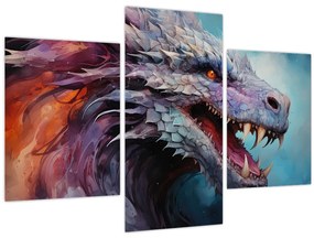 Tablou - Ilustrație a unui dragon (90x60 cm)