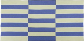 Prosop de plajă galben deschis/albastru din bumbac 100x160 cm Su – noo.ma