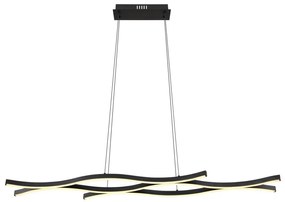 Lustra LED suspendata design modern Geronimo negru