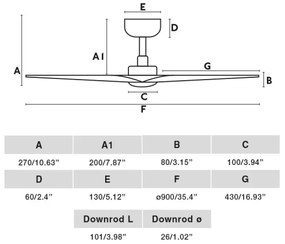 Ventilator LED dimabil de tavan FARO 33825WT-1TW HEY S LED/10W/230V negru d. 90 cm WT + telecomandă