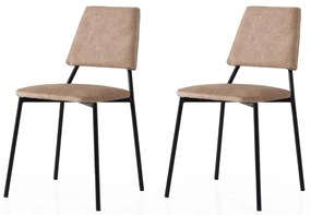 Set 2 buc. scaune bucătărie Limeta (Negru). 1127578