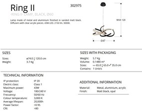 Lustra LED suspendata design modern circular Ring II SV-302975