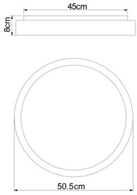 Plafonieră LED dimabilă SONNY LED/24W/230V Globo 41586-24 + telecomandă